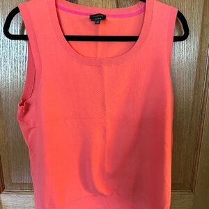 Talbots Orange/Peach Sweater Tank.  Size XL
